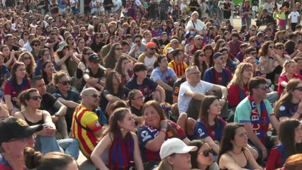 Los aficionados del Barcelona destrozados tras perder la final de Champions
