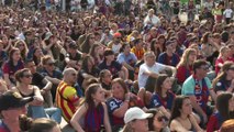 Los aficionados del Barcelona destrozados tras perder la final de Champions