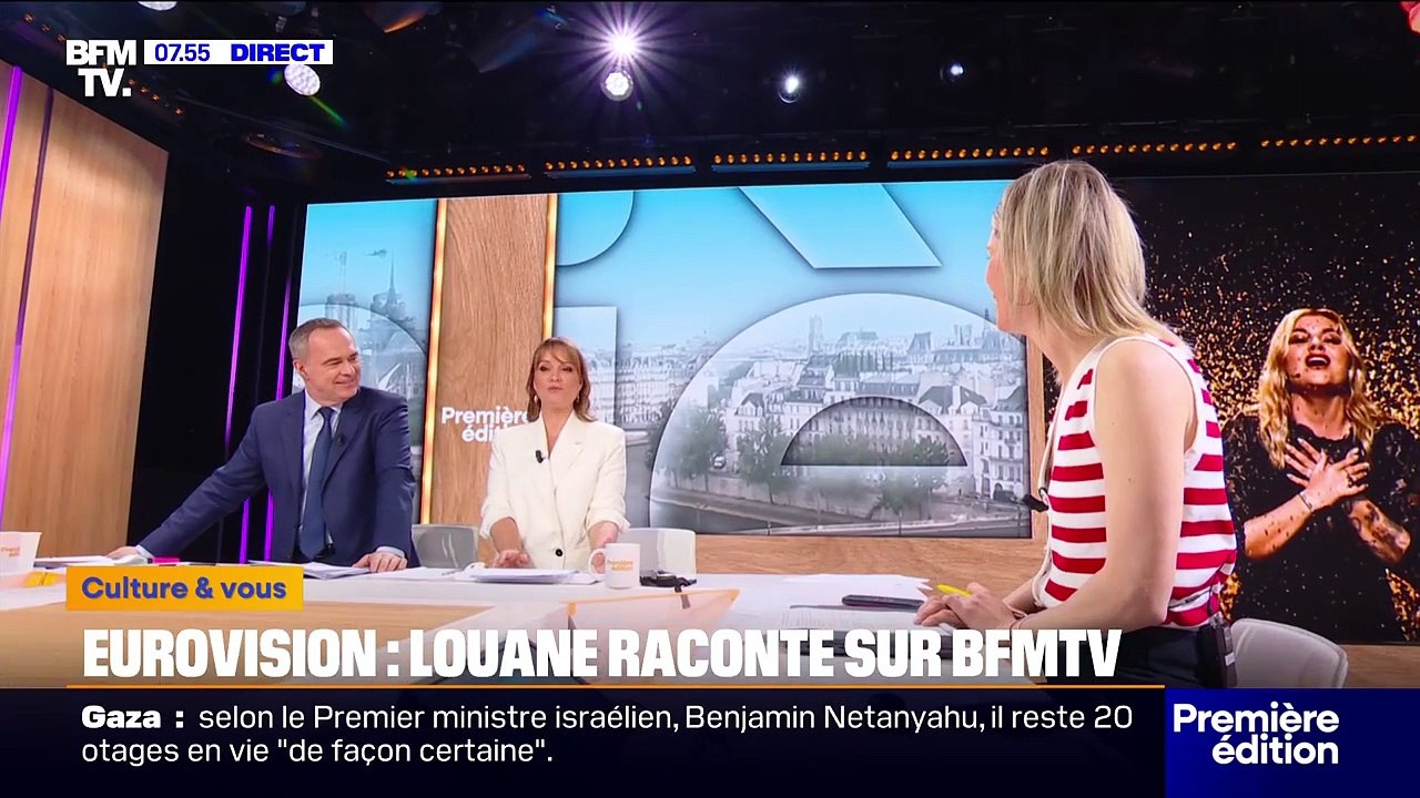 Louane révèle les mots de sa fille Esmée après sa défaite à l'Eurovision ©BFM TV
