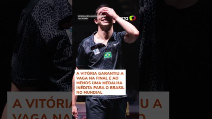 Hugo Calderano conquista vaga inédita na final do Mundial de Tênis de Mesa #shorts