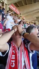 Los aficionados del Reino celebran el ascenso a Segunda de la Cultural