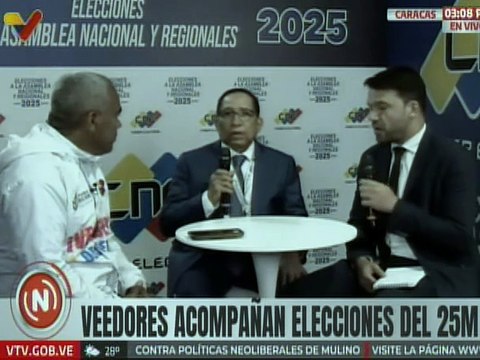 Veedores internacionales resaltan la masiva participación de venezolanos en comicios anteriores