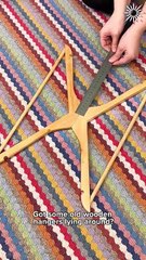 Modern table made from DIY hangers