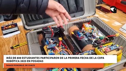 Más de 800 estudiantes participaron de la primera fecha de la Copa Robótica 2025 en Posadas
