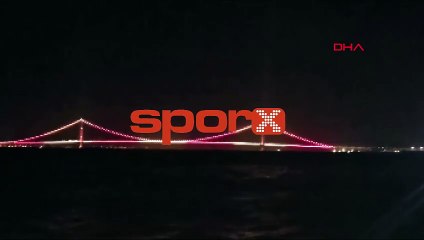 Çanakkale Köprüsü Sarı-Kırmızıyla Işıklandırıldı! Galatasaray'ın 25. Şampiyonluğu Kutlaması 🎉