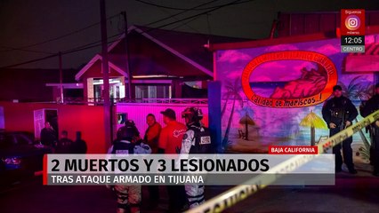 Tiroteo en Tijuana deja saldo mortal: dos muertos y tres lesionados