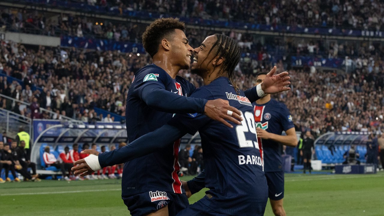 PSG-Pokalsieg im Video: Doué und Barcola spielen groß auf