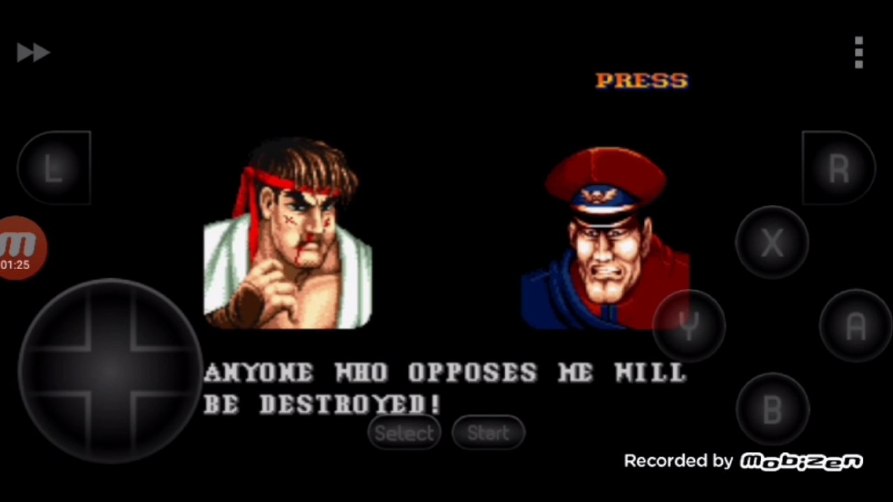 Street Fighter II Turbo: Hyper Fighting Ryu vs Mr Bison Ryu é derrotado por Mr Bison