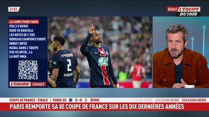 Le PSG remporte sa 16e Coupe de France ! - L'Équipe du Soir - extrait