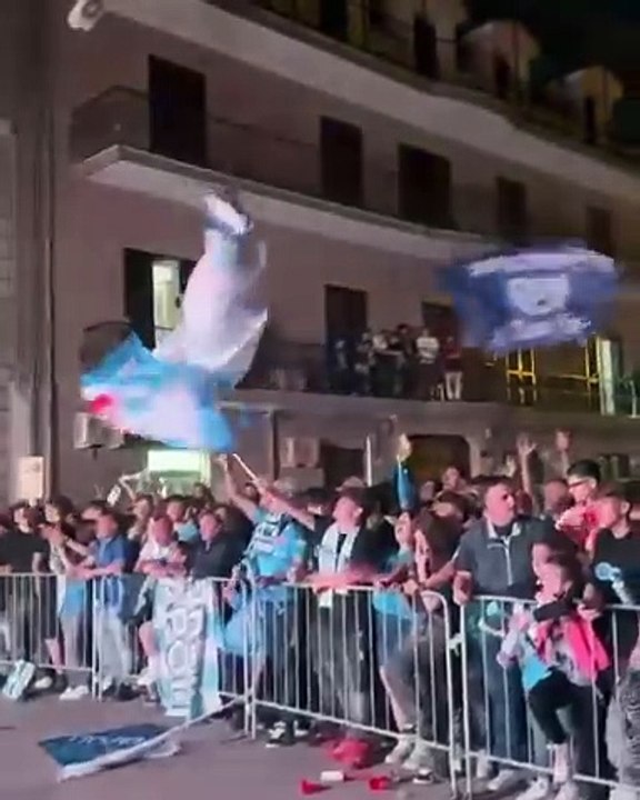 Afragola (NA) - Maxischermo scudetto Napoli (24.05.25)