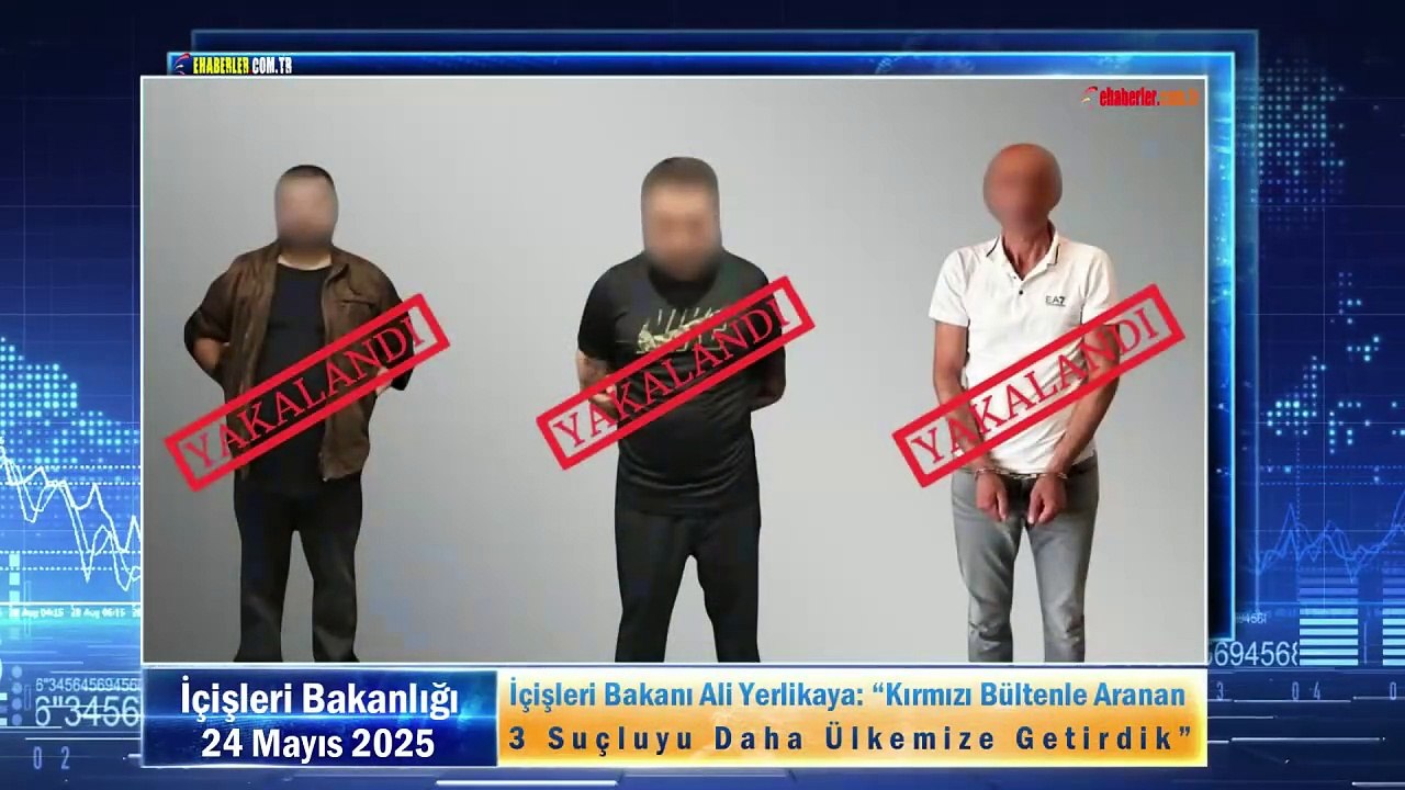 İçişleri Bakanı Ali Yerlikaya: “Kırmızı Bültenle Aranan 3 Suçluyu Daha Ülkemize Getirdik”