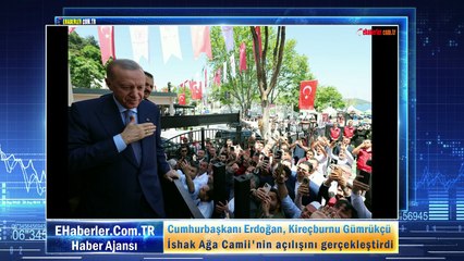 Cumhurbaşkanı Erdoğan, Kireçburnu Gümrükçü İshak Ağa Camii'nin açılışını gerçekleştirdi