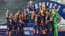 Avec le PSG après la finale de la Coupe de France