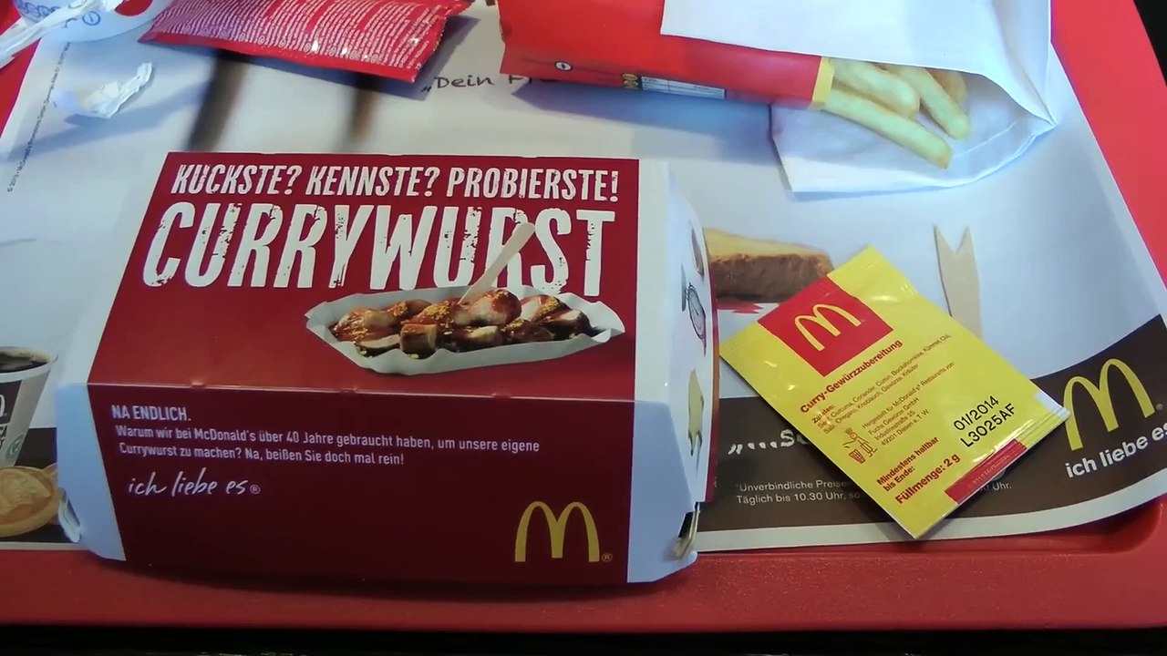 Die neue Mc Donalds Currywurst im Test