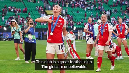 We've made history - Arsenal players 'ecstatic' after Champions League triumph