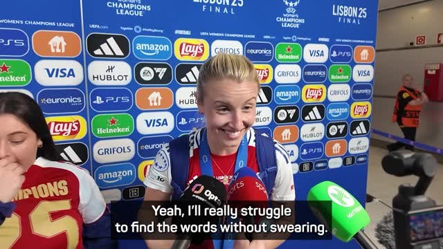 We've made history - Arsenal players 'ecstatic' after Champions League triumph