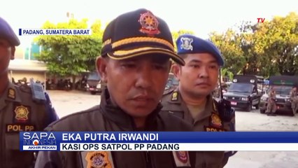 Ricuh Penertiban PKL di Padang, Pedagang Melawan Saat Lapak Dagang Disita Satpol PP