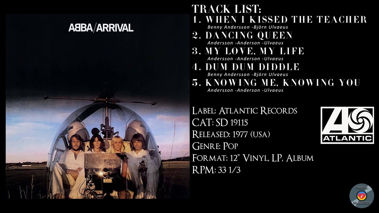 ABBA – Arrival (Full Album) – 1977– CAT.# SD 19115 - video Dailymotion