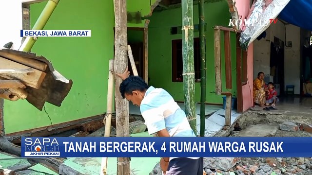 Fenomena Tanah Bergerak di Bekasi, 4 Rumah Rusak dan 1 Nyaris Ambruk!