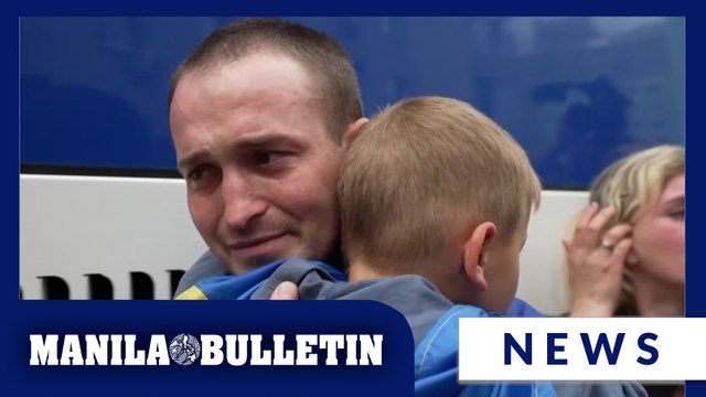 Tears of joy as families reunite with Ukrainian POWs released as part of swap deal with Russia