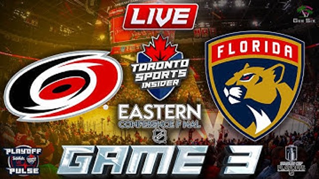Carolina Hurricanes vs Florida Panthers Game 3 LIVE Stream Game Audio | NHL Playoffs Gamecast & Chat