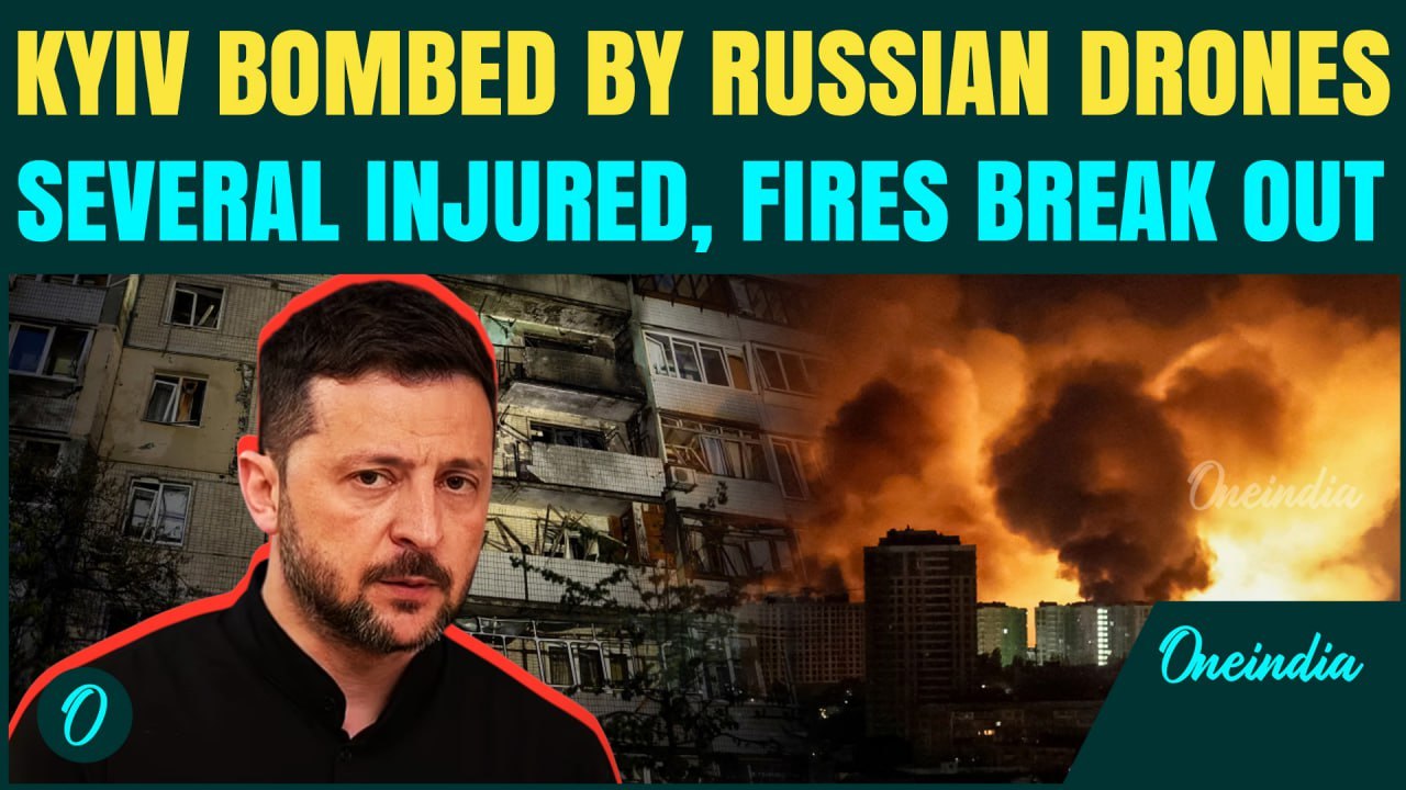 Russian Drone Attacks Devastate Kyiv & Kharkiv: Multiple Injuries, Fires Erupt, More Strikes Feared