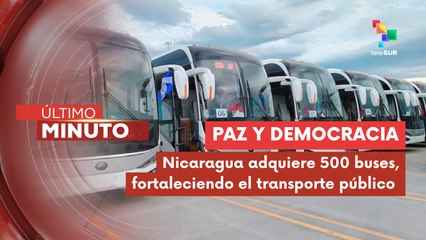 Nicaragua recibe nuevos buses para modernizar el transporte