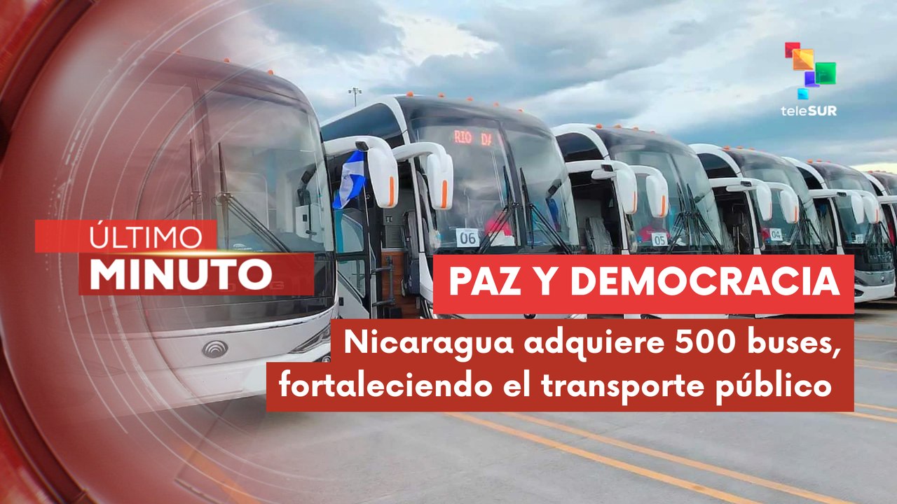 Nicaragua recibe nuevos buses para modernizar el transporte