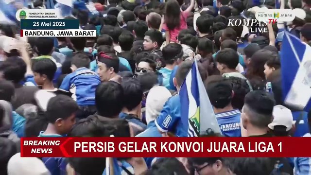Pesta Puncak Persib Juara, Bobotoh Tumpah Ruah Rayakan Kemenangan di Gedung Sate