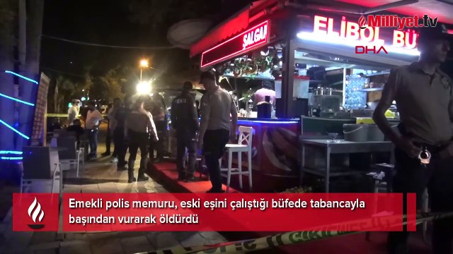 Eski eşini büfede katletti! Yakalanacağını anlayınca kendini de vurdu