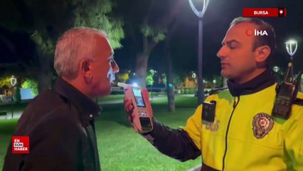 Bursa'da uygulamayı görünce yaya kaçmayı denedi, yine yakalandı