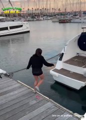 Girl Power… Until Gravity Shows Up 🤷‍♀️💥 She had it… until she didn’t