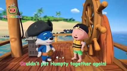 Humpty Dumpty Pirate Ship - NEW 🥚 CoComelon Animal Time - Animals for Kids