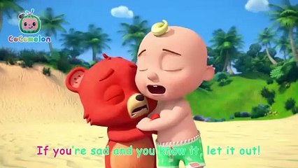 If You're Happy and You Know It 😃 Boba the Bear and JJ at the Beach - NEW ⛱️ CoComelon Animal Time