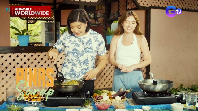 Kara David at Arra San Agustin, nagpasarapan nang pagluluto ng pakbet! | Pinas Sarap