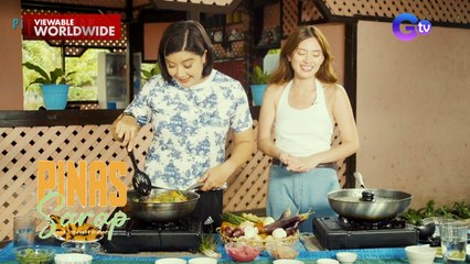 Kara David at Arra San Agustin, nagpasarapan nang pagluluto ng pakbet! | Pinas Sarap