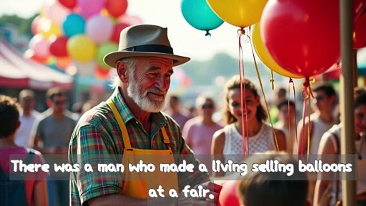 Story : There was a man who selling baloon at fair