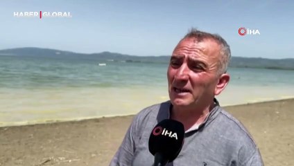 İznik Gölü'nde endişelendiren görüntü