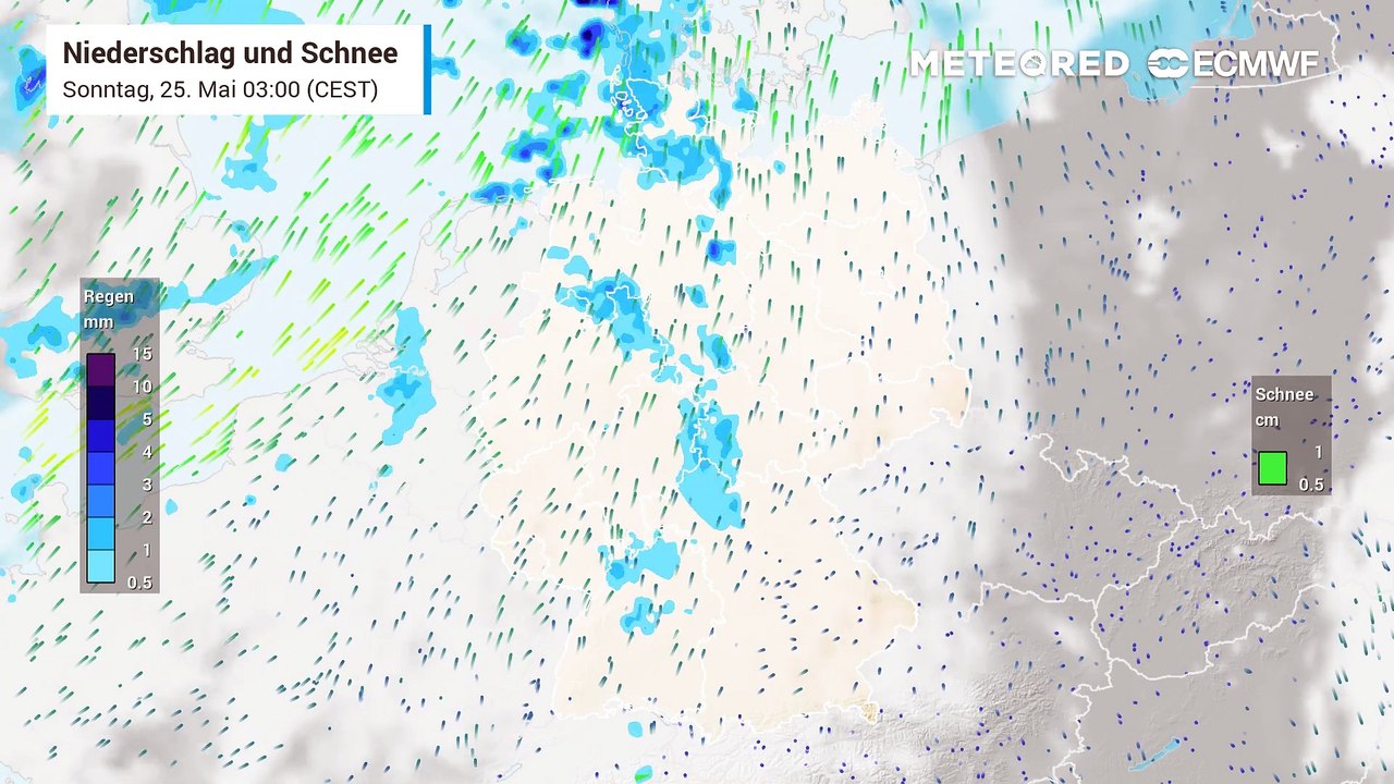 Hier und da ein paar Schauer: der große Landregen gegen die Dürre ist das nicht!