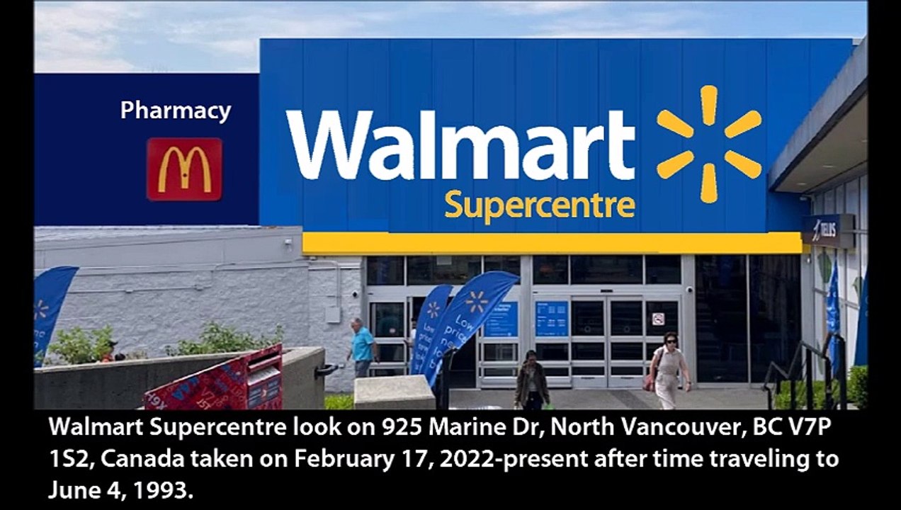 how Walmart Supercentre will look like on 925 Marine Dr, North Vancouver, BC V7P 1S2, Canada when time travel gets invented