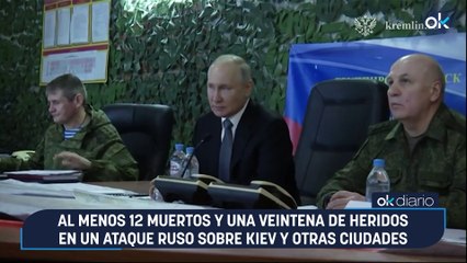 Al menos 12 muertos y una veintena de heridos en un ataque ruso sobre Kiev y otras ciudades