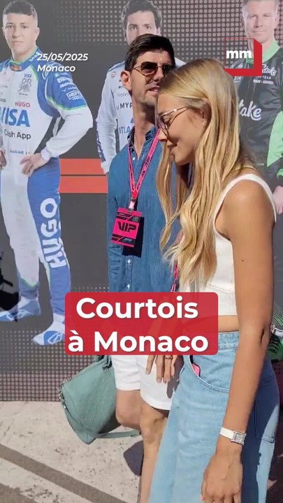 Thibaut Courtois sur les paddocks du Grand Prix de Monaco 2025