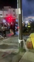 حريق مخيطة في اربد