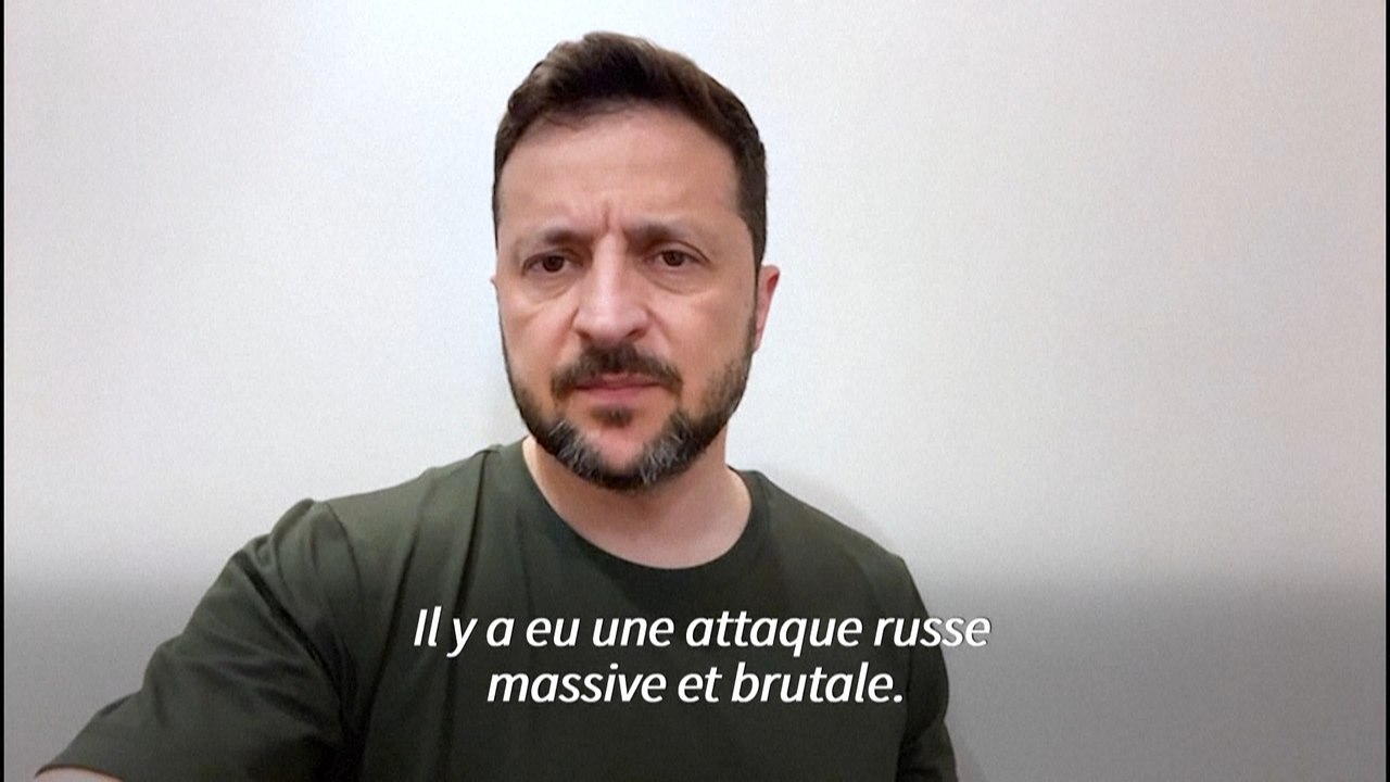 Zelensky demande de nouvelles sanctions contre la Russie après une attaque nocturne massive