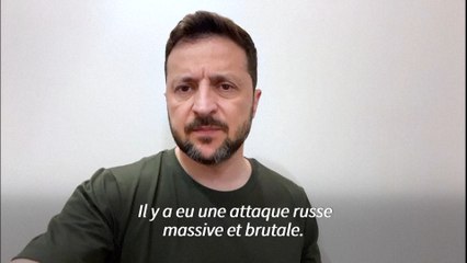 Zelensky demande de nouvelles sanctions contre la Russie après une attaque nocturne massive