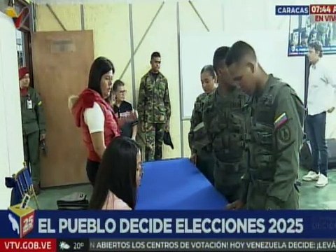 Caracas | FANB ejerce el sufragio en la Escuela Ecológica Nacional Bolivariana Simón Rodríguez