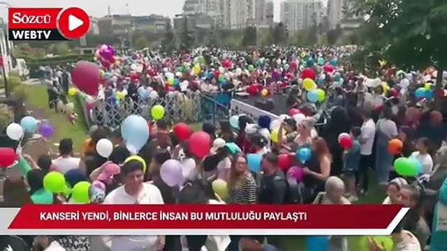 Oğlu kanseri yenen baba çağrı yapmıştı, Balonlar Sancaktepe'de gökyüzüne yükseldi