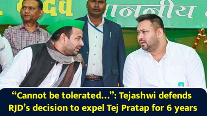 “Cannot be tolerated…”: Tejashwi defends RJD’s decision to expel Tej Pratap for 6 years