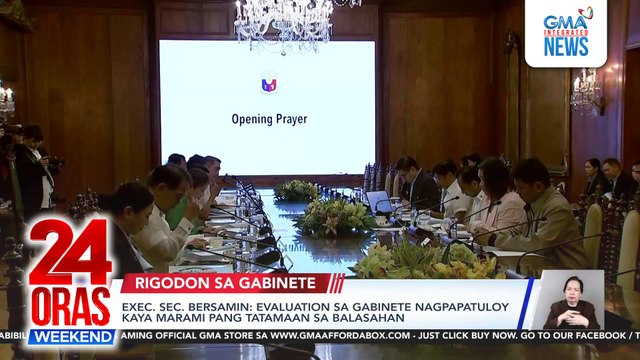 Exec. Sec. Bersamin: evaluation sa gabinete nagpapatuloy kaya marami pang tatamaan sa balasahan | 24 Oras Weekend
