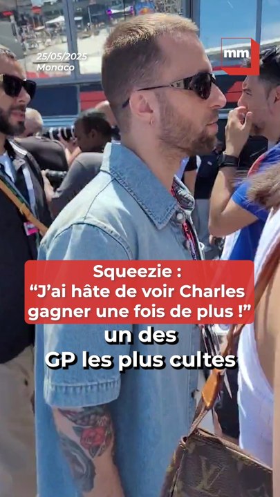 "J'ai hâte de voir Charles gagner encore une fois" : on a échangé quelques mots avec le Youtubeur Squeezie au GP